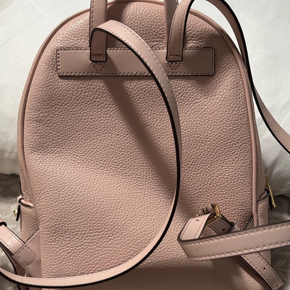 Michael Kors Pink Pebbled Leather Mini Backpack - Picture 3 of 5